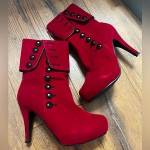 Womens Heeled Booties Size 8